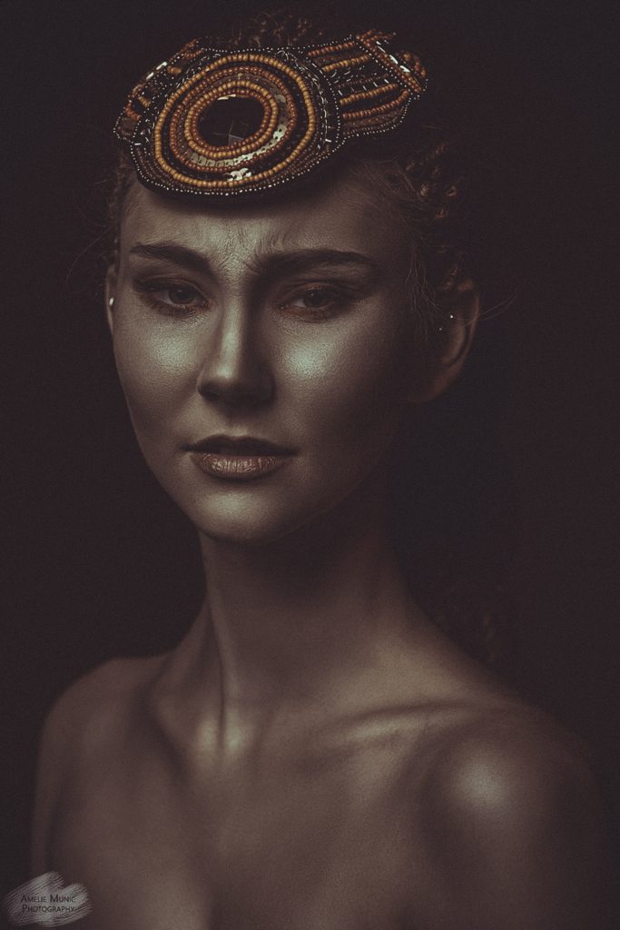 Düsteres-afrikanisches-portrait